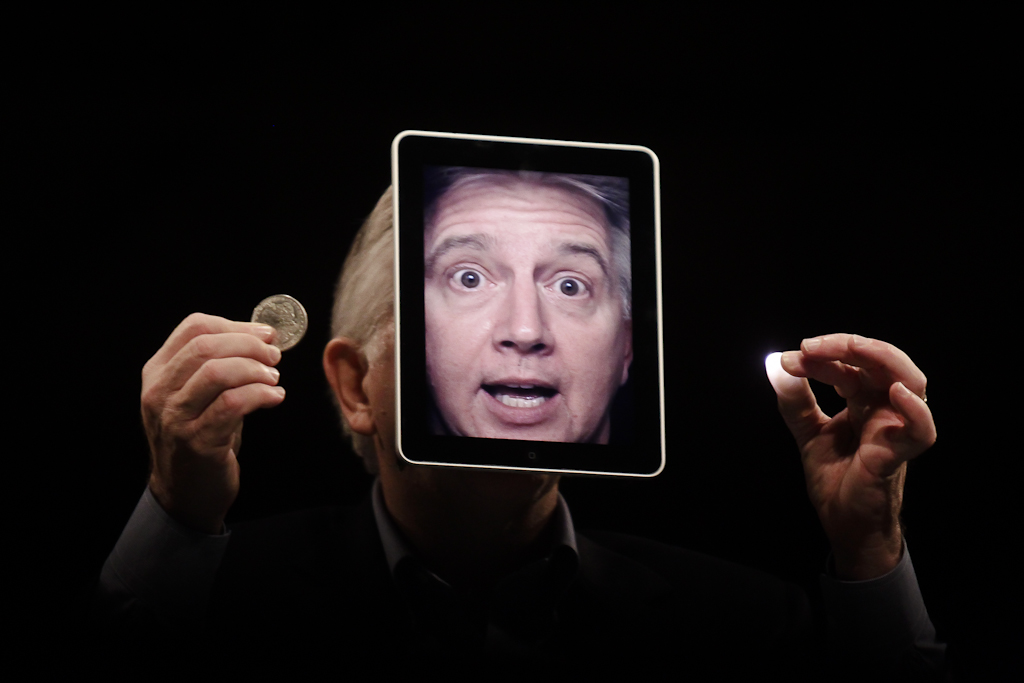 In creating “Blind Love: In Memory of Steve Jobs,” Illusionist Paul Gertner wonders how humans will process emotions in a digital&nbsp;realm