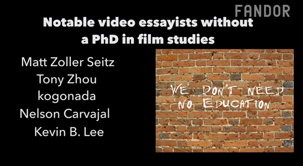 Watch: What Is It, Kevin B. Lee Asks, That Makes a Video Essay&nbsp;Great?